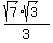%28sqrt%287%29sqrt%283%29%29%2F3