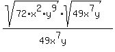 %28sqrt%2872%2Ax%5E2%2Ay%5E9%29%2Asqrt%2849x%5E7y%29%29%2F%2849x%5E7y%29