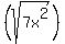 %28sqrt%287x%5E2%29%29