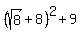 %28sqrt%288%29%2B8%29%5E2%2B9