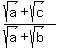 %28sqrt%28a%29%2Bsqrt%28c%29%29%2F%28sqrt%28a%29%2Bsqrt%28b%29%29+