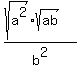%28sqrt%28a%5E2%29%2Asqrt%28ab%29%29%2Fb%5E2