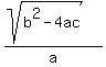 %28sqrt%28b%5E2-4ac%29%29%2Fa