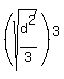 %28sqrt%28d%5E2%2F3%29%29%5E3