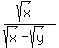 %28sqrt%28x%29%29%2F%28sqrt%28x%29-sqrt%28y%29%29