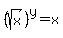 %28sqrt%28x%29%29%5Ey=x