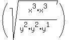 \"%28sqrt%28x%5E3%2Ax%5E3%2F%28y%5E2%2Ay%5E2%2Ay%5E1%29%29%29\"