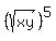 %28sqrt%28xy%29%29%5E5