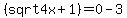 %28sqrt4x%2B1%29=0-3