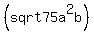 %28sqrt75a%5E2b%29