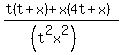 %28t%28t%2Bx%29+%2B+x%284t%2Bx%29%29%2F%28%28t%5E2x%5E2%29%29