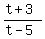 \"%28t%2B3%29%2F%28t-5%29\"