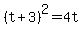 %28t%2B3%29%5E2=4t