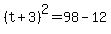 %28t%2B3%29%5E2=98-12