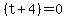 %28t%2B4%29=0