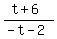 %28t%2B6%29%2F%28-t-2%29