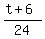 %28t%2B6%29%2F24