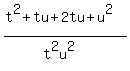 %28t%5E2%2Btu%2B2tu%2Bu%5E2%29%2F%28t%5E2u%5E2%29