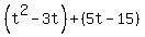 %28t%5E2-3t%29%2B%285t-15%29