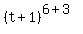 %28t+%2B+1%29%5E%286%2B3%29