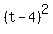 %28t+-+4%29%5E2
