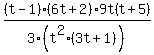 %28t-1%29%286t%2B2%299t%28t%2B5%29%2F3%28t%5E2%283t%2B1%29%29