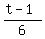 %28t-1%29%2F6