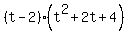%28t-2%29%28t%5E2%2B2t%2B4%29