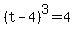 %28t-4%29%5E3=4