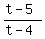 %28t-5%29%2F%28t-4%29