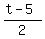 %28t-5%29%2F2