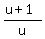 %28u%2B1%29%2Fu