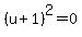 %28u%2B1%29%5E2=0