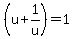 %28u%2B1%2Fu%29=1