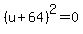 %28u%2B64%29%5E2=0
