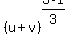%28u%2Bv%29%5E%283%2A1%2F3%29