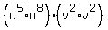 %28u%5E5%2Au%5E8%29%28v%5E2%2Av%5E2%29