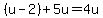 %28u-2%29%2B5u=4u