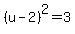 %28u-2%29%5E2=3