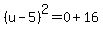 %28u-5%29%5E2=0%2B16