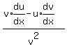 %28v%2Aexpr%28du%2Fdx%29-u%2Aexpr%28dv%2Fdx%29%29%2Fv%5E2