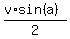 %28v%2Asin%28a%29%29%2F2