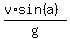 %28v%2Asin%28a%29%29%2Fg