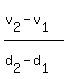 %28v%5B2%5D+-+v%5B1%5D%29%2F%28d%5B2%5D+-+d%5B1%5D%29