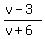 %28v-3%29%2F%28v%2B6%29