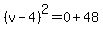 %28v-4%29%5E2=0%2B48