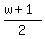 %28w%2B1%29%2F2