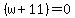 %28w%2B11%29=0