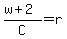 %28w%2B2%29%2FC+=+r