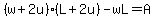 %28w%2B2u%29%28L%2B2u%29-wL=A